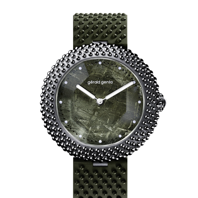 Gentissima Oursin 41 Green Meteorite | 41mm, Titanium