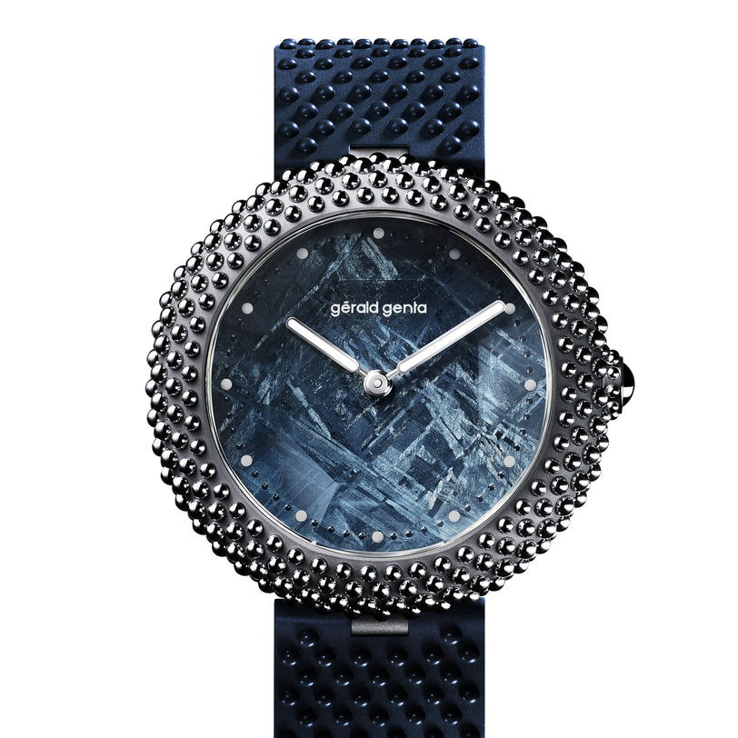 Gentissima Oursin 41 Blue Meteorite | 41mm, Titanium
