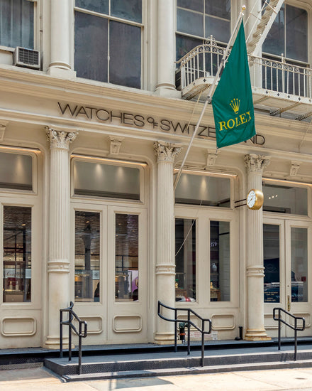 watches of switzerland Soho store front