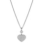 The Chopard Happy Diamonds Planet necklace features a chain with a heart-shaped pendant embellished with small crystals, inspired by the Happy Hearts Collection, and includes playful moving diamonds and a smaller heart accent above the main charm.