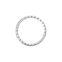 Chopard Ice Cube silver bracelet with rectangular links, showcased on a plain white background.