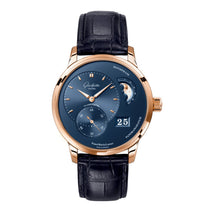 PanoMaticLunar | 40mm, 18K Rose Gold, Leather, Blue Dial