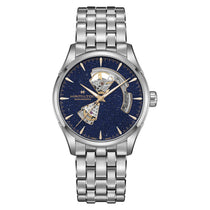 Jazzmaster Open Heart Auto 42mm | 42mm, Steel, Blue Dial