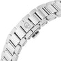 Close-up of the Girard-Perregaux Laureato 42s stainless steel bracelet, featuring a clasp engraved with GP, perfectly complementing its automatic movement.
