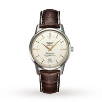 Flagship Heritage | 38.5mm, Steel, Alligator Leather, Cream Dial