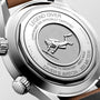 The Longines Legend Diver’s case back features an engraved diver, “CHRONOMETER OFFICIALLY CERTIFIED,” and “DIVERS WATCH - 300 METER,” underscoring its vintage-inspired design and automatic movement.