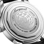 Close-up of the Longines Conquest Heritage Year Of The Snake Edition case back, engraved with a snake, serial numbers, 2025 Year of the Snake - Limited Edition - One of 2025, and housing the Longines L888.5 calibre.