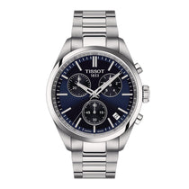 PR 100 Chronograph | 40mm, Steel, Blue Dial, Ref. T1504171104100