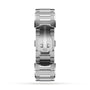 The TAG Heuer Connected Calibre E4 luxury smartwatch is displayed against a white background with a stainless steel bracelet and deployment clasp engraved with the TAG Heuer logo.