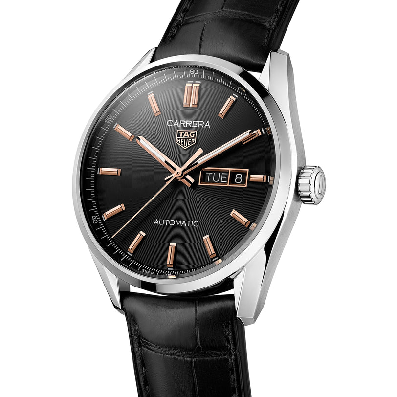 Close up of the TAG Heuer Carrera Day-Date