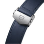 Close up of the clasp of the Carrera Chronograph
