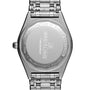 The back of the Breitling Chronomat 32 watch features engraved branding and specifications on its stainless steel case.