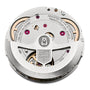Close-up of the Oris Big Crown Pointer Date Calibre 403 movement, highlighting its gears, jewels, and precision-engraved technical details.
