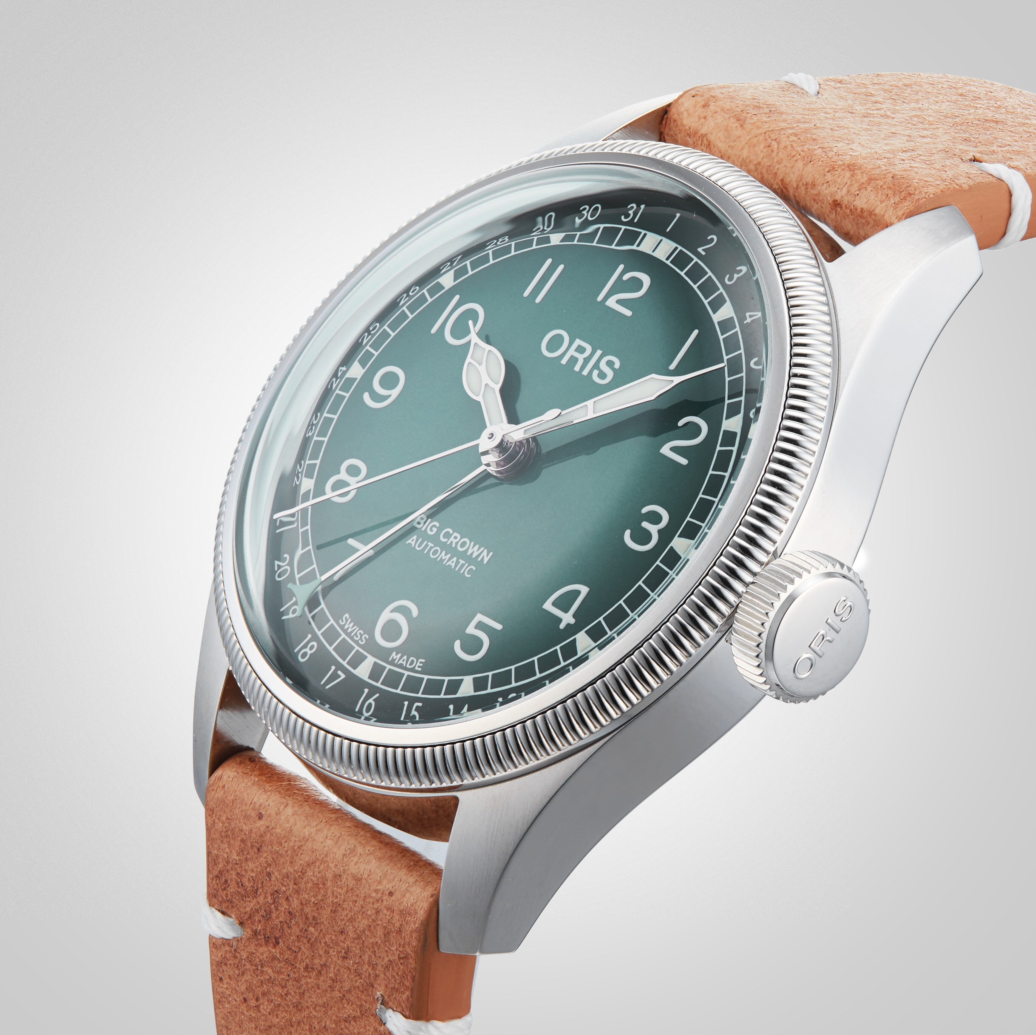 Close up of the Oris Big Crown Oris X Cervo Volante