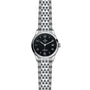 The TUDOR 1926 is a stainless steel wristwatch with a black dial, silver hour markers, date at 3 o’clock, and a linked metal bracelet—ideal for fans of classic mechanical watches.