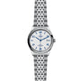 The TUDOR 1926 is a stainless steel wristwatch with a white dial, blue Arabic numerals, date display at 3 o’clock, and metal link bracelet—an elegant mechanical timepiece.