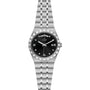 The TUDOR Royal is a stainless steel wristwatch with a black dial, silver markers, day display at 12, date at 3, and metal link bracelet—a sport-chic automatic watch for enthusiasts.