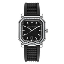 Maestro 2.0 Ultra-Thin Gem-Set | 39mm, Steel, Rubber, Black Dial
