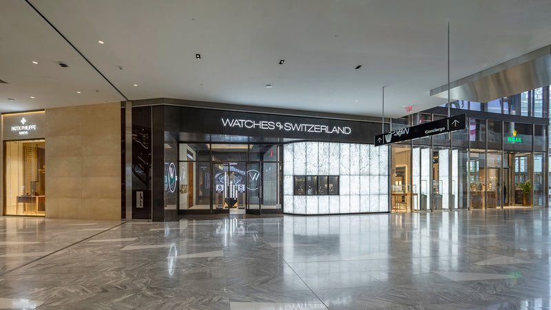 Watches of Switzerland Hudson yards store front