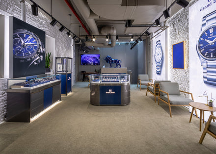 Interior of a Grand Seiko watch Boutique