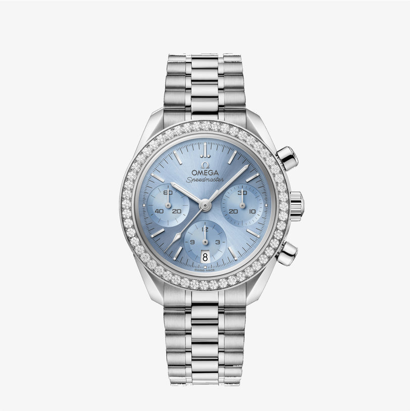Speedmaster 38 Ice Blue | 38mm, Stainless Steel, Women's Watch