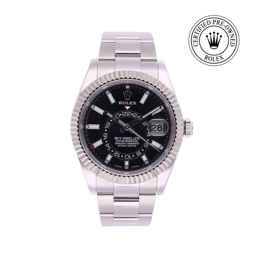 Rolex Certified Pre-owned Sky-Dweller M326934-0006 front on white background
