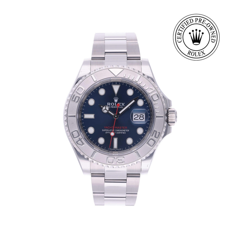 Rolex Certified Pre-owned Yacht-Master M116622-0001 front on white background