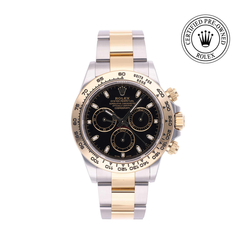 Rolex Certified Pre-owned Daytona M116503-0004 front on white background