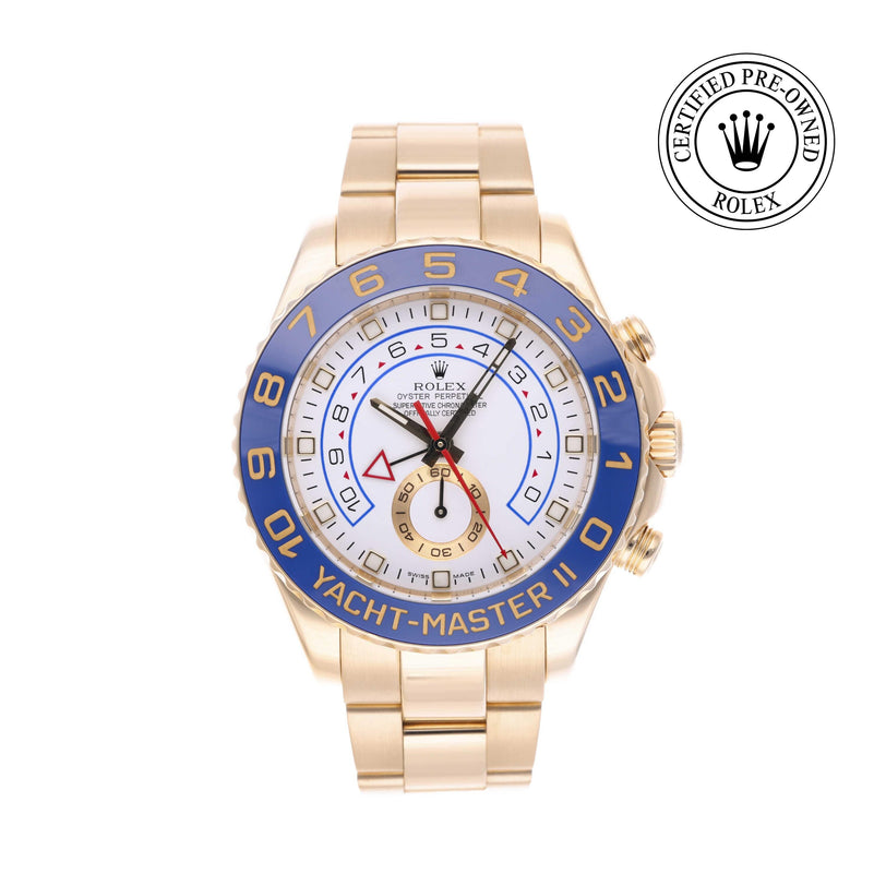 Rolex Certified Pre-owned Yacht-Master M116688-0001 front on white background