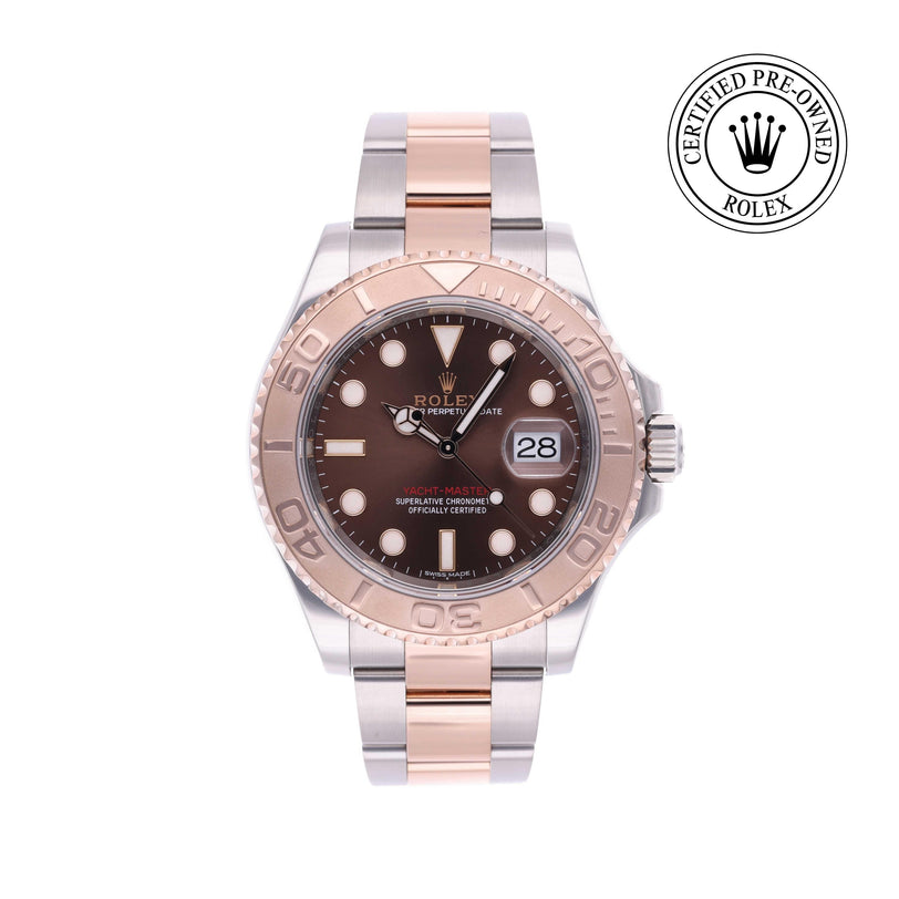 Rolex Certified Pre-owned Yacht-Master M116621-0001 front on white background