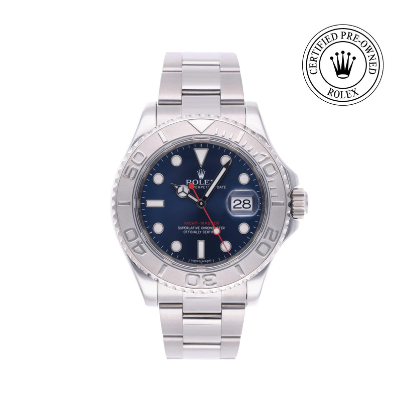 Rolex Certified Pre-owned Yacht-Master M116622-0001 front on white background