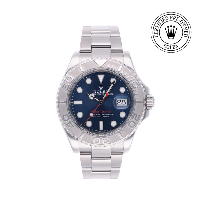 Rolex Certified Pre-owned Yacht-Master M116622-0001 front on white background
