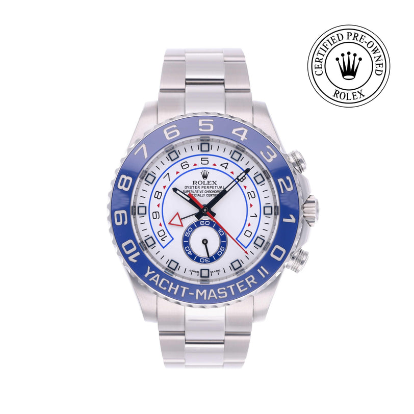 Rolex Certified Pre-owned Yacht-Master M116680-0001 front on white background