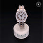 Rolex Certified Pre-owned Pearlmaster M81285-0013 front on black background
