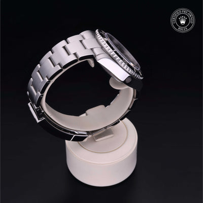 Rolex Certified Pre-owned Sea-Dweller M116600-0003 front on black background