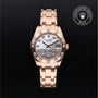 Rolex Certified Pre-owned Lady Datejust Pearlmaster M81315-0014 front on black background