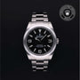 Rolex Certified Pre-owned Explorer M214270-0003 front on black background