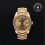 Rolex Certified Pre-owned Day-date M228238-0005 front on black background