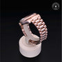 Rolex Certified Pre-owned Daydate Ii M218235-0001 front on black background