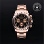 Rolex Certified Pre-owned Daytona M116505-0008 front on black background