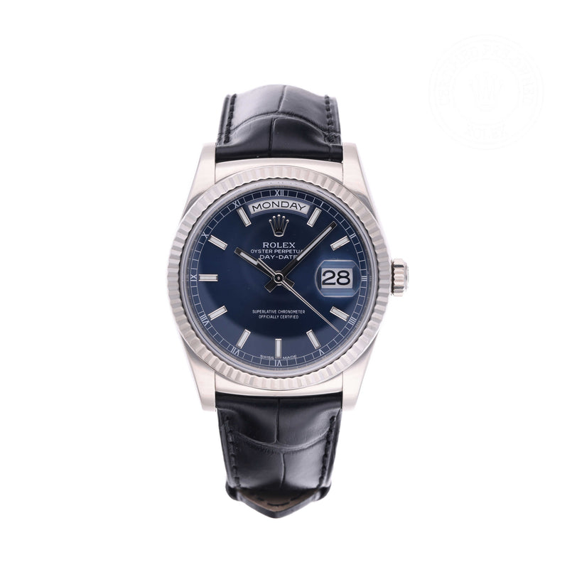 Rolex Certified Pre-owned Day-date M118139-0004 front on white background