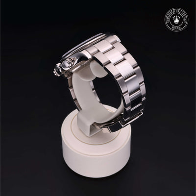 Rolex Certified Pre-owned Daytona M116509-0019 front on black background