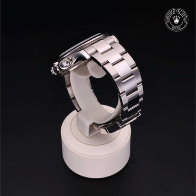 Rolex Certified Pre-owned Daytona M116509-0019 front on black background