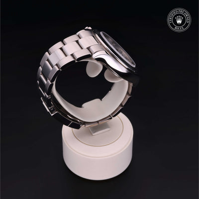 Rolex Certified Pre-owned Daytona M116509-0019 front on black background