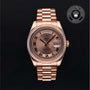 Rolex Certified Pre-owned Daydate Ii M218235-0001 front on black background