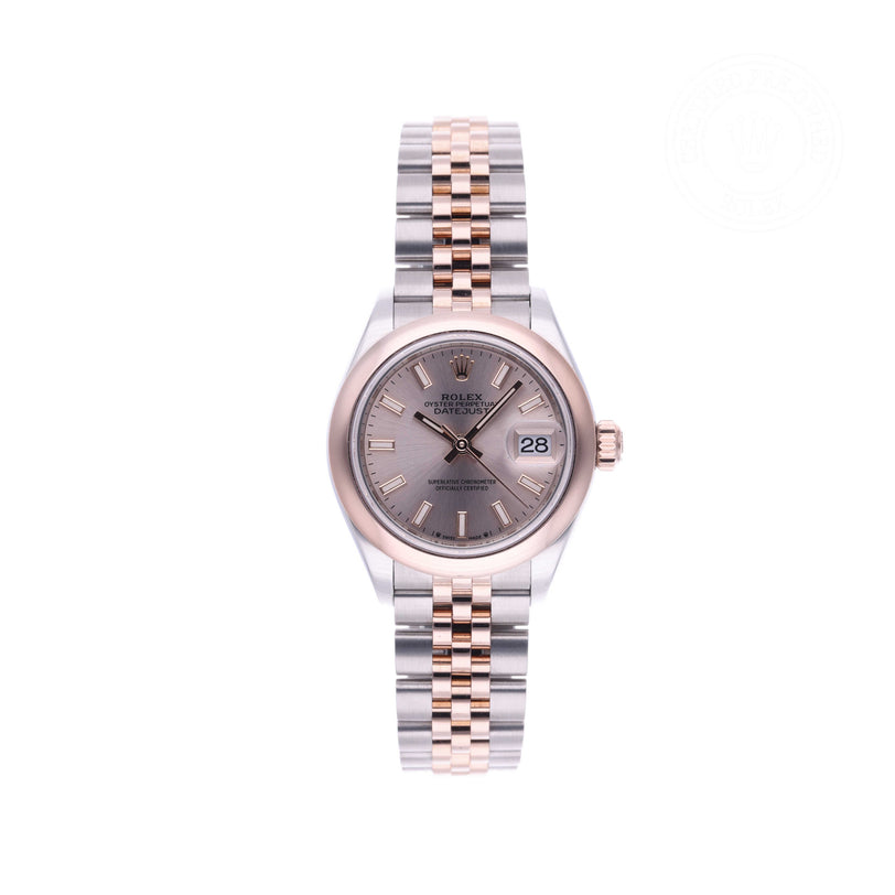 Rolex Certified Pre-owned Lady Datejust M279161-0001 front on white background