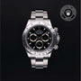 Rolex Certified Pre-owned Daytona M116520-0015 front on black background
