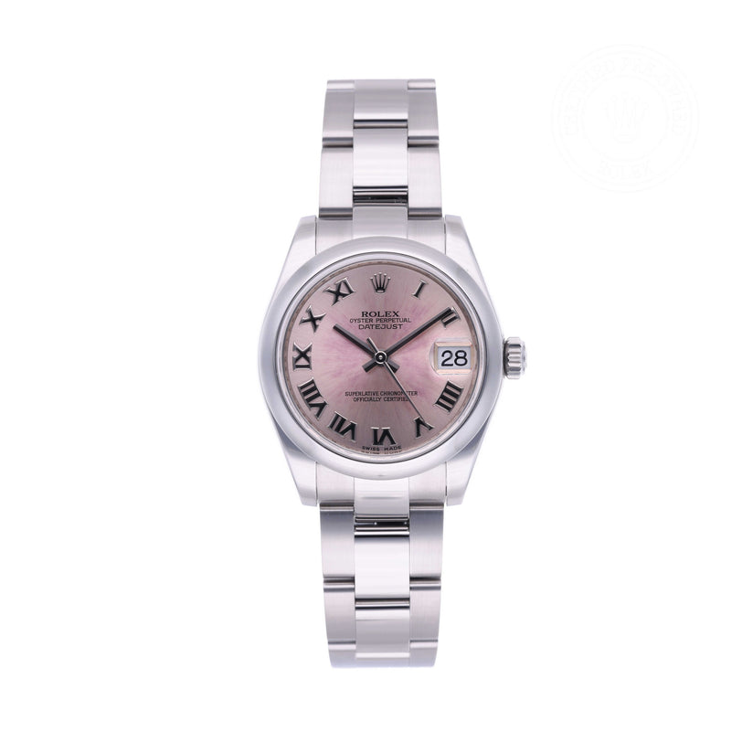Rolex Certified Pre-owned Lady Datejust M178240-0032 front on white background