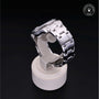 Rolex Certified Pre-owned Pearlmaster Day-Date M18956BR-0018 front on black background