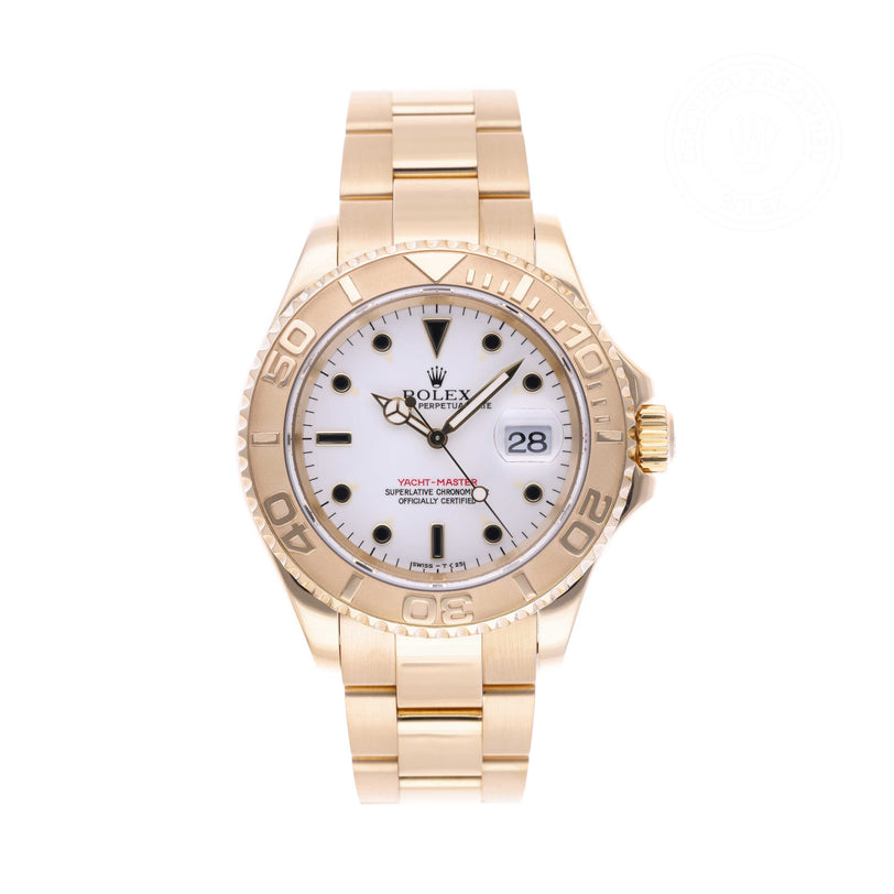 Rolex Certified Pre-owned Yacht-Master M16628-0007 front on white background